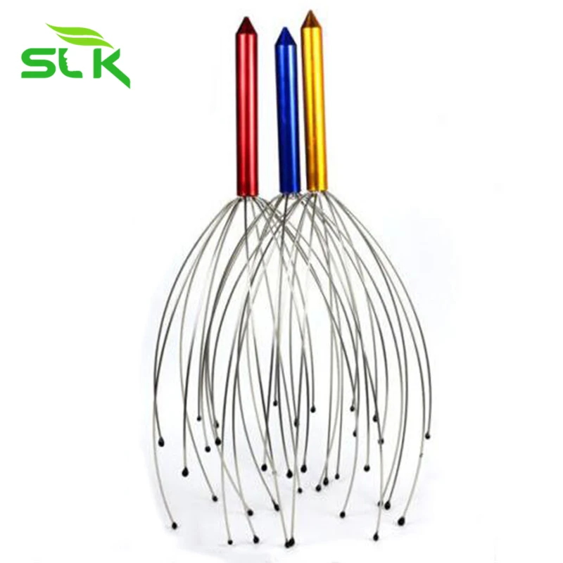 100pcs/lot SLK Mate Gadget Maggic Octopus Head Pain Relieve Relief Scalp Neck Massage Health