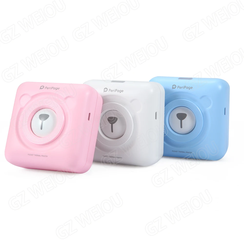 

Mini Portable Bluetooth Wireless Paper Photo Printer Pocket Thermal Printing USB Connection