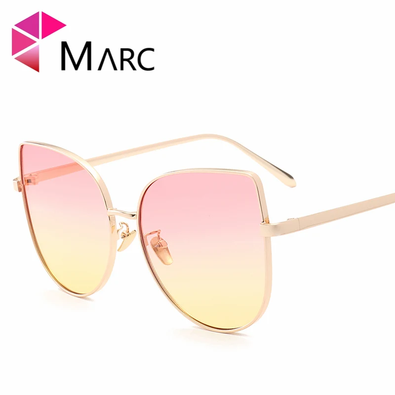 Sonnenbrille Grün Legierung Marc purpurrot Cat rot blau Fashion rosa Lila Eye mehrfach Uv400 Frauen Pblue Rot qBwTX
