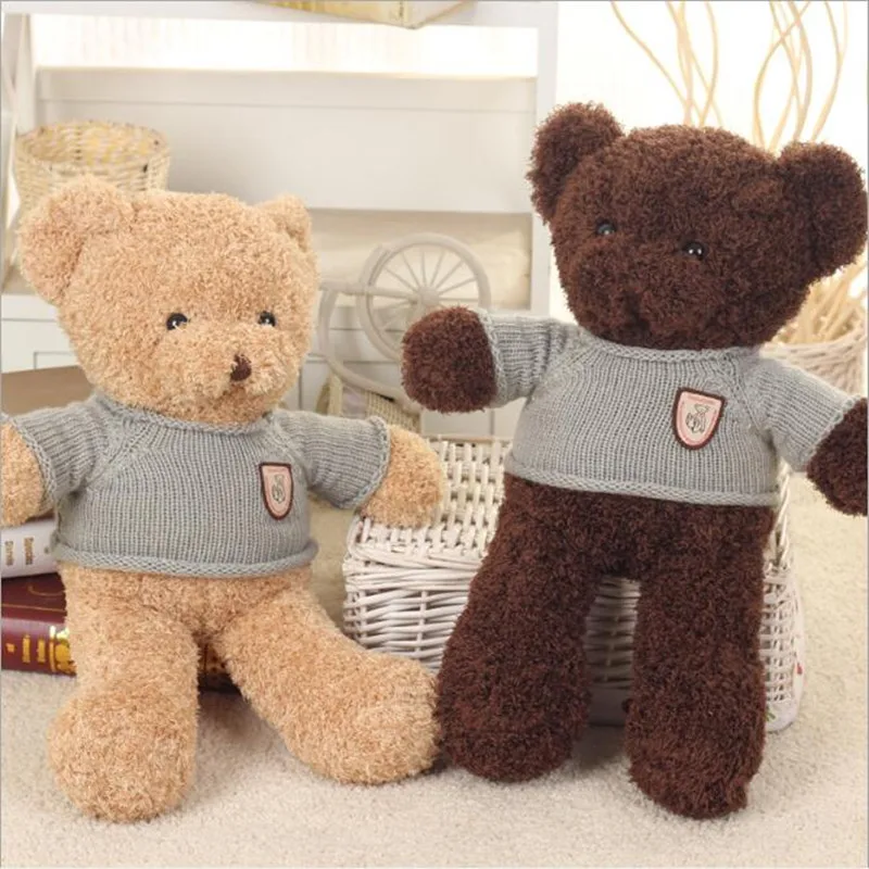 Arrival Soft Bear Toys Real Life Bear Plush Toys Cute Stuffed Animal Doll Soft Tedy Bear Doll High Quality Birthday Gift Kid Toy