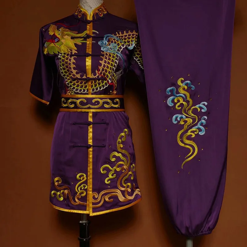 

wushu taichi taiji clothes changquan uniform Martial arts competition clothing embroidered kungfu nanquan taolu clothes uniform
