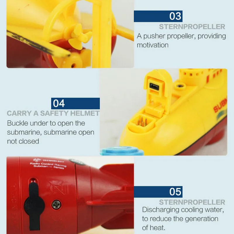 Мини Rc Подводная лодка игрушка 6CH Дайвинг игрушка 40 МГц/27 МГц радио синий/желтый пульт дистанционного управления субмарина игрушки для детей подарок