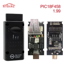 Op com V1.65 V1.78 V1.99 مع PIC18F458 FTDI op-com OBD2 أداة تشخيص السيارات لأوبل OPCOM CAN BUS V1.7 يمكن تحديث فلاش