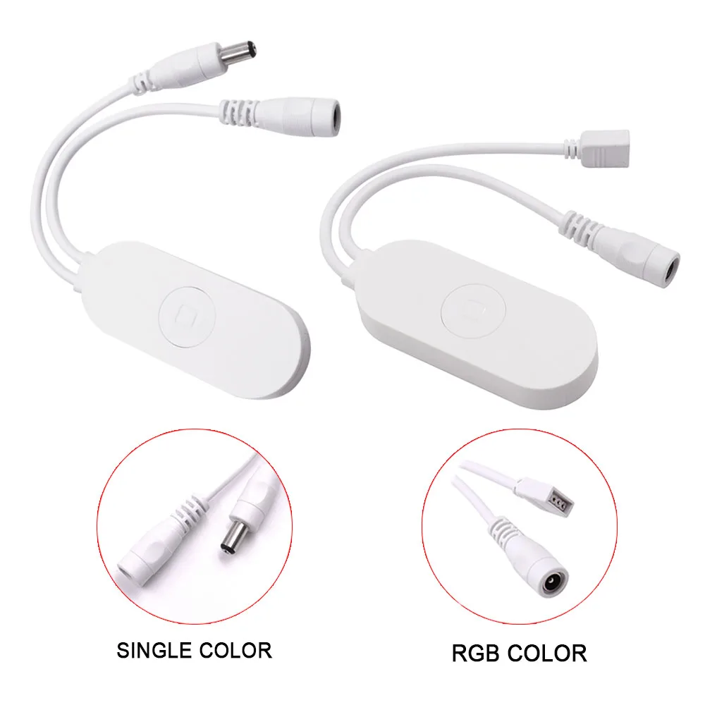

Smart LED Controller DC5-24V Wifi Music RGB/Single Color Controllers For Led Strip Pixel Lights White Control With DC Connector