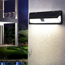 Солнечный СВЕТОДИОДНЫЙ светильник с датчиком движения 3 режима уличная Солнечная лампа Кемпинг садовый фонарик с защитой от воды ночной лестницы безопасности светодиодный светильник