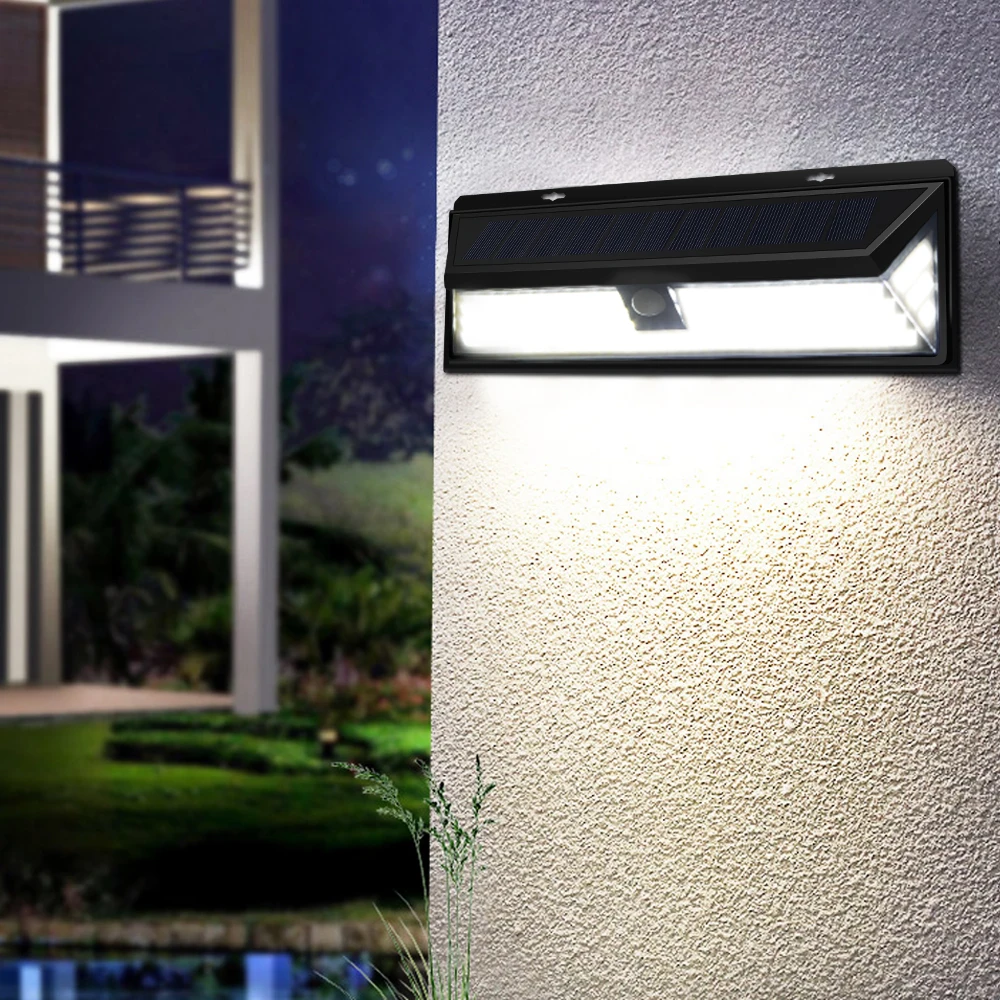 

Solar LED Light With Motion Sensor 3 Modes Outdoor Solar Lamp Camping Garden Light Waterproof Night Stairs Security LED Lamp