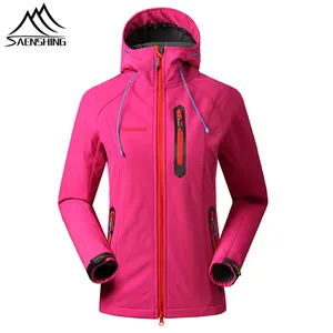 SAENSHING флисовая куртка женская теплая флисовая дождевик женская уличная походная охотничья одежда водонепроницаемая куртка ветровка - изображение