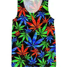 СОРНЯКИ зеленый лист 3D майка 3d Печатный жилет Мужская Унисекс майка Джерси футболки Плюс Размер