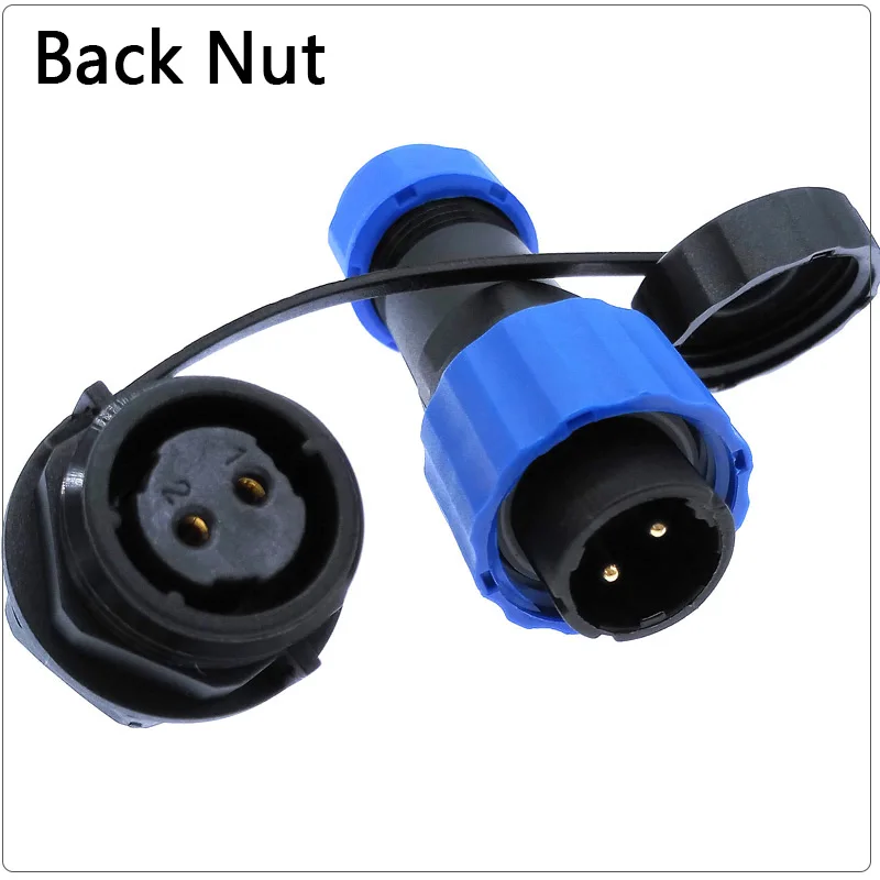IP68 Serie SP16 2Pin-9Pin Wasserdichte Rundsteckdose LED-Stecker —DE SHN