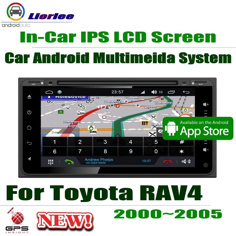 " HD Full Touch ips lcd экран Android 8 Core для Toyota RAV4(XA20) 2000~ 2005 Автомагнитола стерео аудио видео gps CD DVD