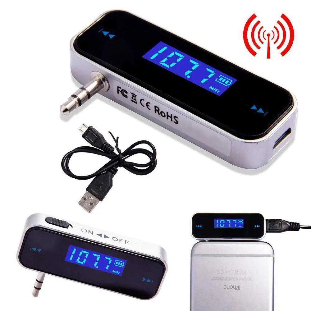 FM Transmitter For MP3 Tablets 3.5mm 5V Wireless Music to Car Radio+For Smart Phone Bluetooth Wireless Auto Player Fm Modulator