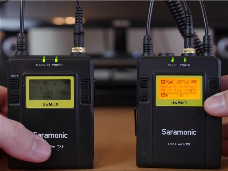 Saramonic UWMIC9 UHF видео трансляции интервью петличный беспроводной микрофон системы для Canon Nikon DSLR камеры sony видеокамеры