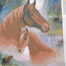 DIY 5D Алмазная вышивка, лошади картина из стразов вышивки крестом Home Decor частный настраиваемый Алмазная Вышивка