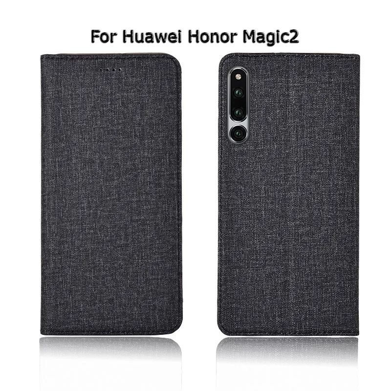 Флип-чехол для телефона с подставкой, чехол для huawei Honor Magic 2 Magic2/Honor Play, чехол из хлопковой льняной кожи, дизайнерский чехол для телефона