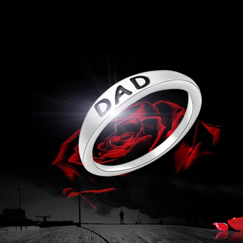 2019 Новое поступление кольцо из нержавеющей стали с гравировкой Love You Dad мужское