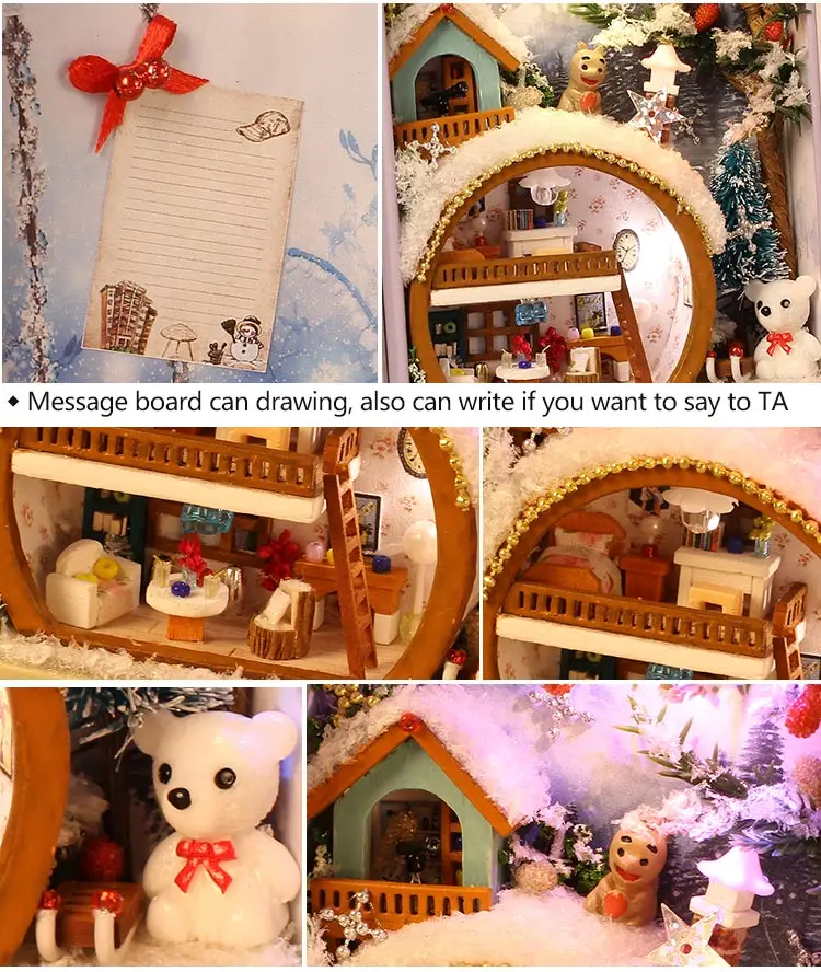 Коробка театральная ностальгическая тема миниатюрная сцена деревянная миниатюрная игрушка-головоломка DIY Кукольный дом мебель сельская местность для подарка на день рождения