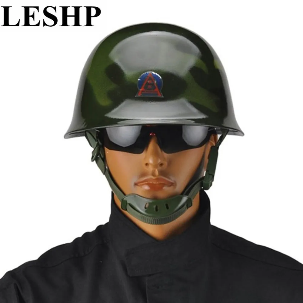 

LESHP Military FRP Helmet Tactical Protective Antiriot Safety Helmet Vintage Army Equipment Field Security Products