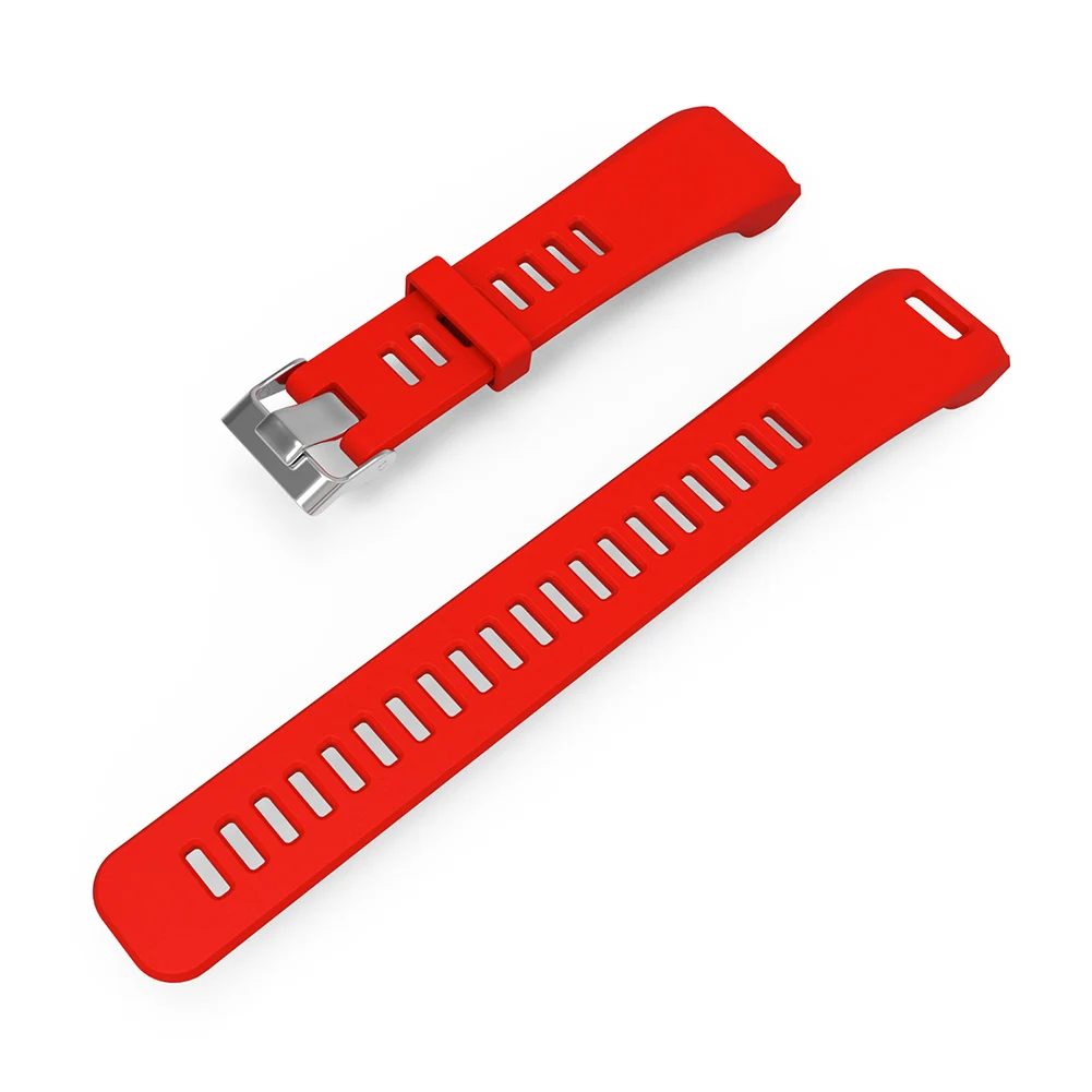 Замена ремешок для часов Силиконовый Браслет ремешок для Garmin VIVO Smart HR DU55 - Цвет: Red