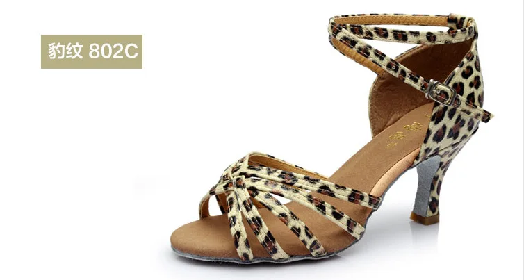 Новинка года; женская обувь; женская танцевальная обувь; женские бальные туфли для латинских танцев; Zapatos De Mujer sapato feminino; мягкая подошва 5 см - Цвет: Knit-Leopard-5cm