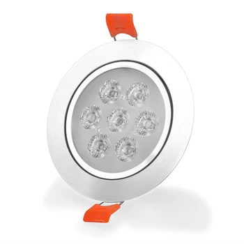 

wholesale LED Downlight 3W 5W 7W 12W Round Recessed Lamp 190~240V Led Aluminum Bulb Bedroom Kitchen Indoor LED Spot Light