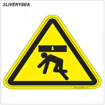 

Custom Logo Be Careful Not To Fall Over Sticker Good Quality Yellow Vinyl PVC Warning Stickers
