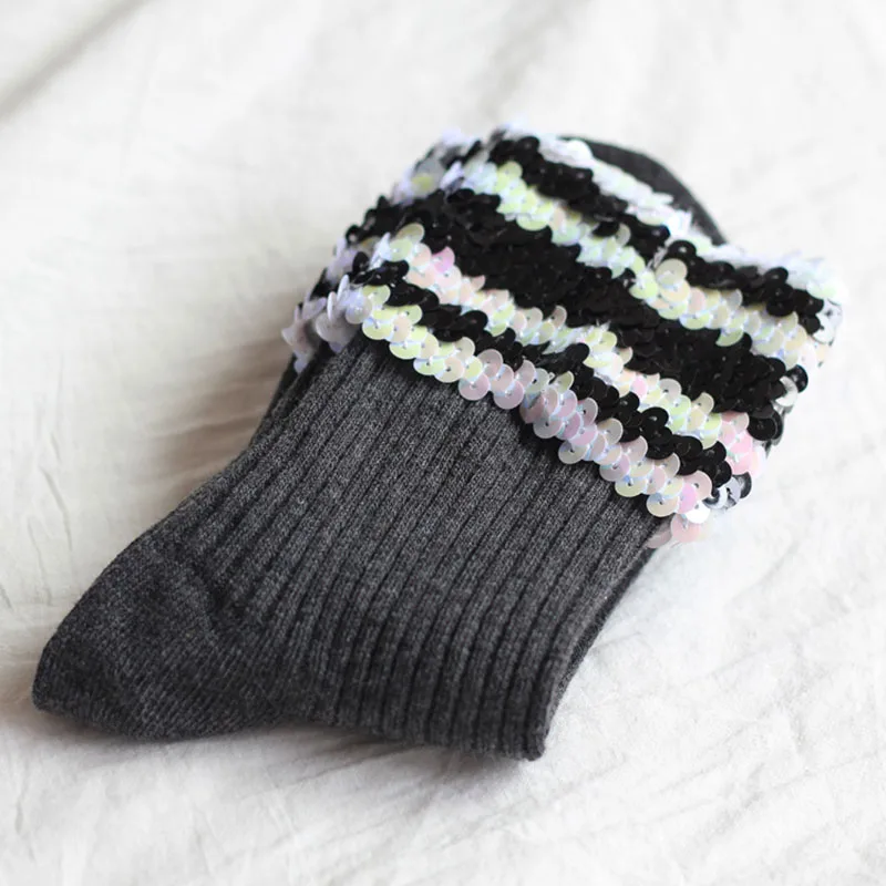 [EIOISAPRA] блестящие Роскошные Разноцветные носки ручной работы с мороженым креативные женские носки в стиле хараджуку милого дизайна Calcetines