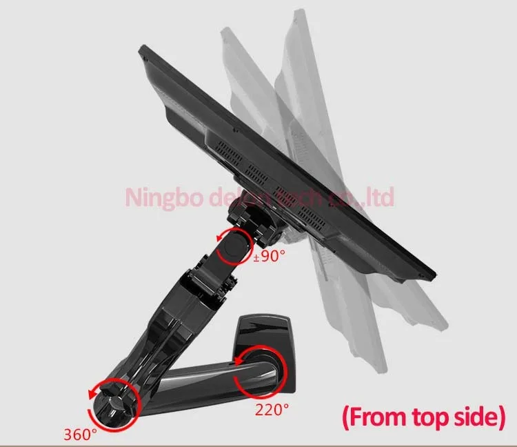 NB 1"-27" 75x75 100x100 пневматическая газовая пружина монитор Стенд стол vesa крепление стенд 2-6,5 кг зажимы подставки ЖК монитор кронштейн