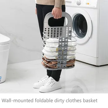 

Household Folding and Dirty Clothing Basket Containing Clothes Without Punching Storage Basket Cesta Para Ropa Sucia Organizer