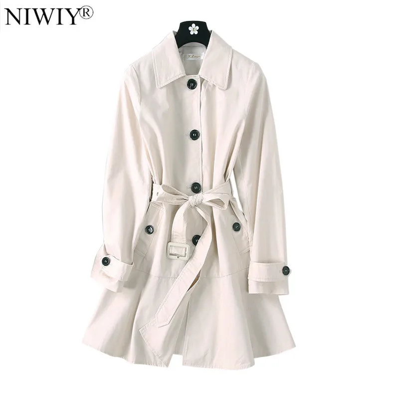 Осень хаки с длинным рукавом тренчи для женщин легкое пальто Mujer Invierno женские Официальный ветровка Casacos манто Femme Hiver K6018