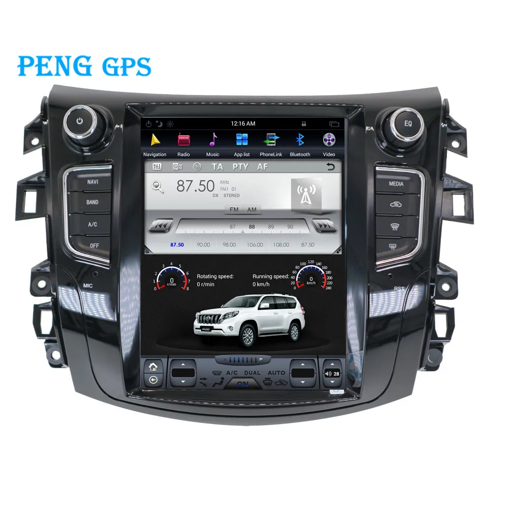 Tesla стиль Android 7 автомобильный без dvd плеера GPS навигация для NISSAN NP300 Navara 2014 2015 + Авто