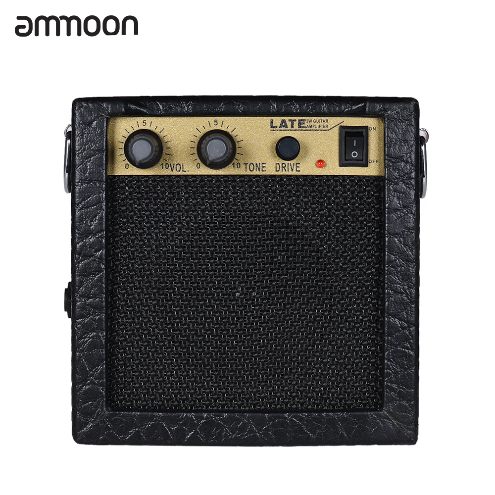 ammoon Battery Powered Mini Electric Guitar Amp Amplifier