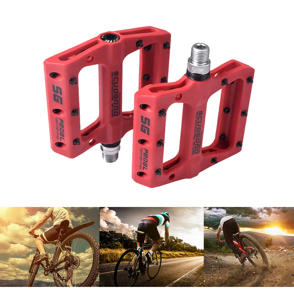 2018 New Style Universal Black Mountain Bike Bicycle Folding Pedals Non