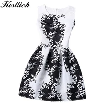 21 Styles Summer Dress 2017 New Women O-Neck Sleeveless Printed Mini Casual Dress Evening Party Dresses for women Robe Femme