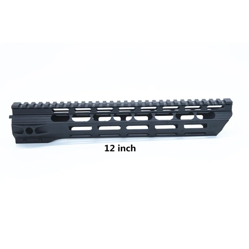 AR-15 тонкий свободный поплавок mlok MLOK handguard 7 10 12 15 дюймов ствольная накладка Пикатинни рейку кронштейн для M4 M16 5,56 винтовка - Цвет: 12 inch