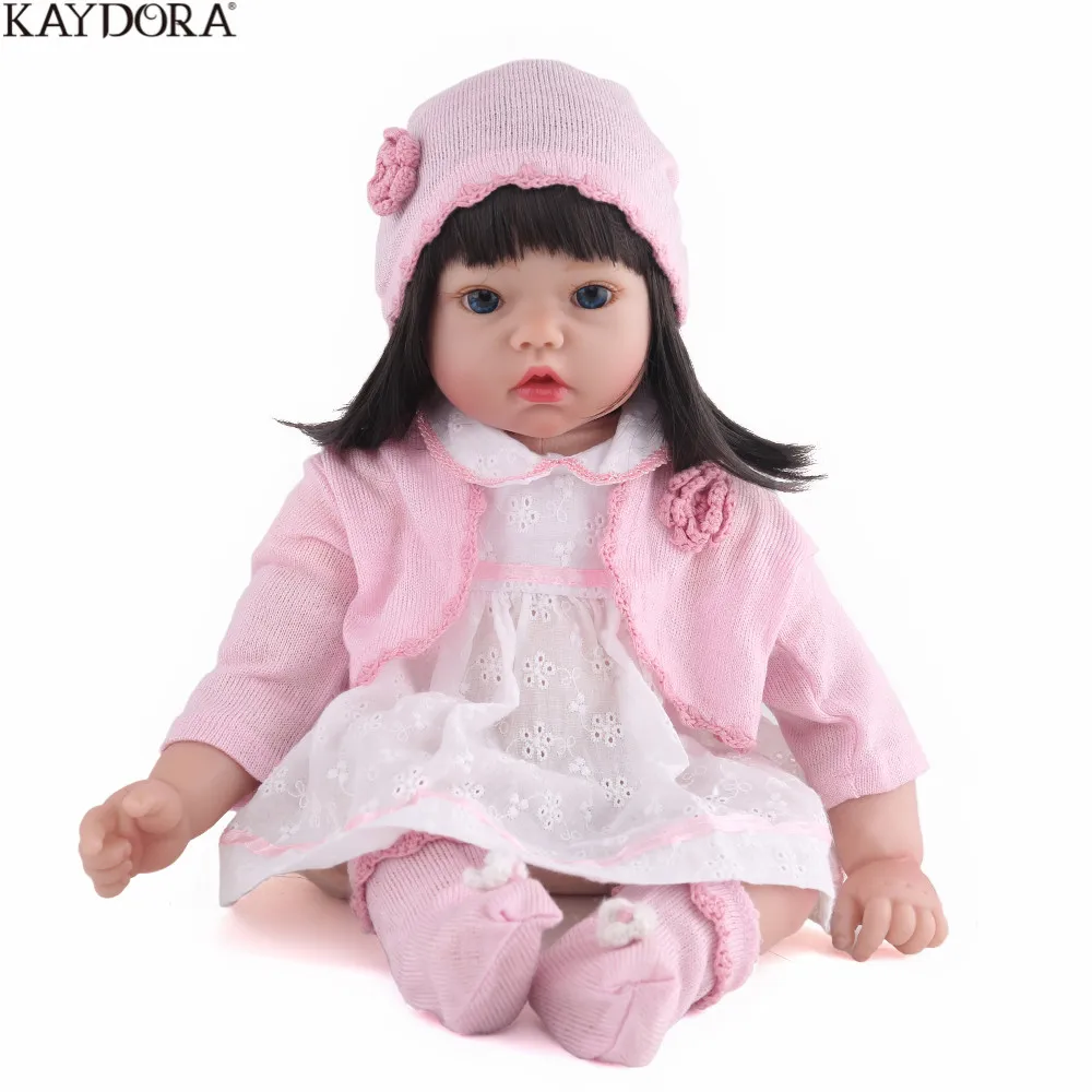 

KAYDORA Bebe Reborn Baby Doll Lifelike Newborn Baby 20 inch 50cm Soft Silicone Girl Doll Princess Collection Birthday Gift