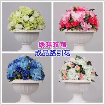 

NEW!!Free shipping!10pcs/lot wedding road lead artificial flower ball wedding table flowers centerpiece flower balls decoratio