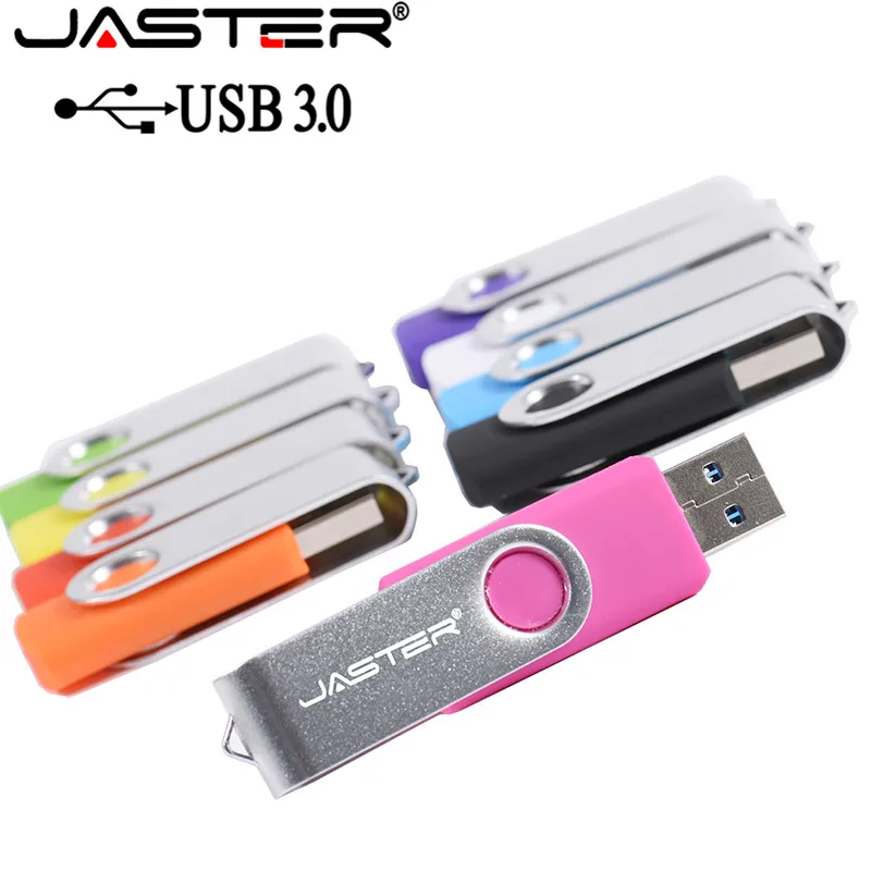 JASTER USB3.0 поворотный usb-накопитель флэш-накопитель 256 ГБ 128 Гб 64 ГБ 32 ГБ 16 ГБ 8 ГБ 4 ГБ Флешка высокого качества ручка-накопитель