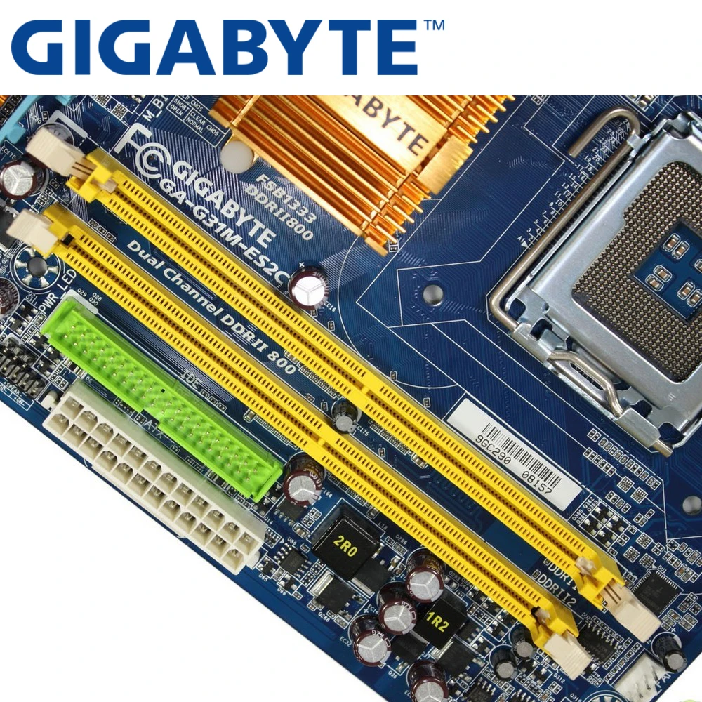 Материнская плата GIGABYTE GA G31M ES2C для настольного ПК G31 Socket LGA 775 Core 2 DDR2 4G Micro ATX