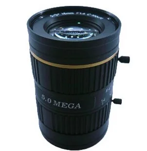 

2/3" 16mm F1.4 5Megapixel Non-distortion Manual IRIS C-mount FA Lens
