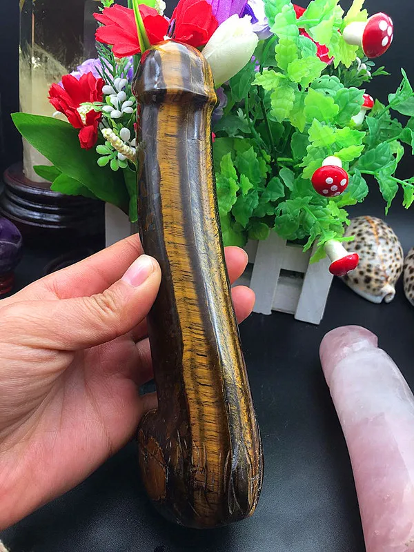 

1PCS drop drop natural tiger crystal crystal gem yoni Dido meditation healing chakra obsidian crystal dick shiva lingam