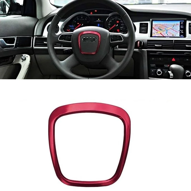 

Steering Wheel Automobile Modified Auto Chromium Decorative Car Styling Bright Sequins Accessory Sticker 18 19 FOR Audi A1