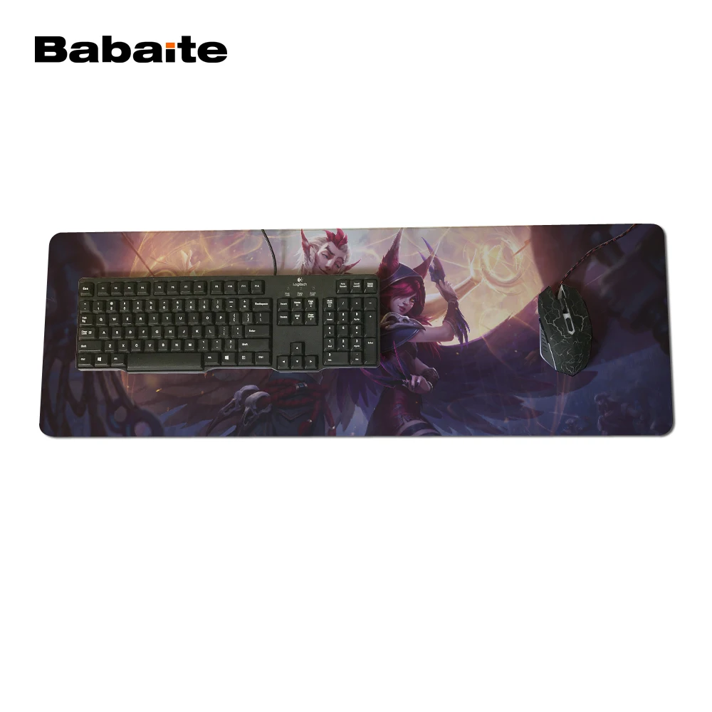  Babaite 2017 Mouse Pad Large Gaming Mouse Pad Locking Edge Mouse Mat Speed Version for Dota 2 Wallp