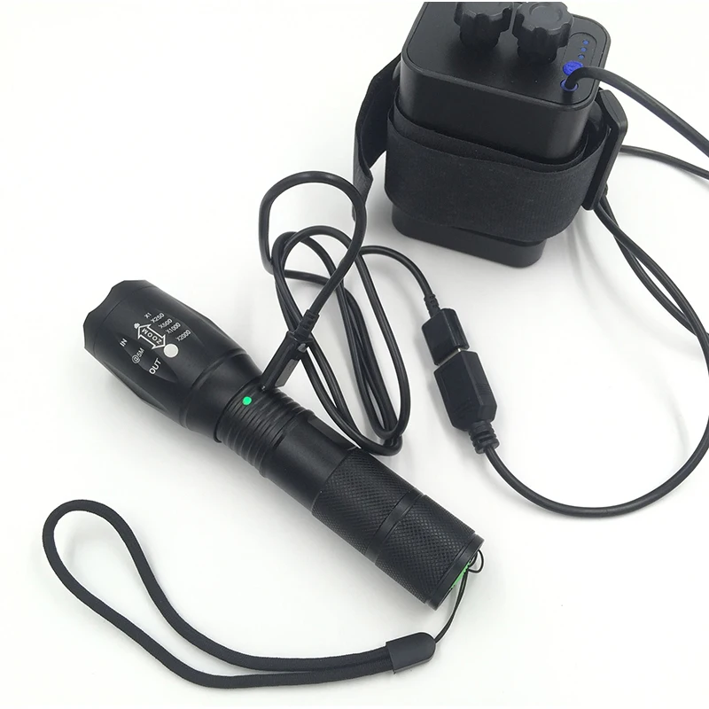Litwod Z20A100 Micro USB Перезаряжаемые CREE светодиодный фонарик факел водонепроницаемый