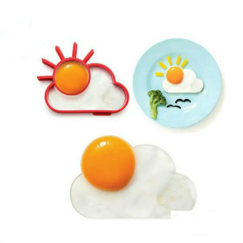 Сделай Сам прекрасный ребенок breaffas силиконовые солнце облако яйцо форма для жарки яиц формы для блинов кольца детские инструменты для приготовления пищи сюрприз яйца поставки