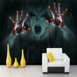 Beibehang реалистичные вампир ужас 3d череп рок papel де parede Фото обои ТВ задний план настенные для стен 3 d