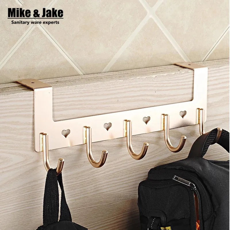 Aluminum door hooks Hanging Hanger rack door Coat raw hooks Rural coat