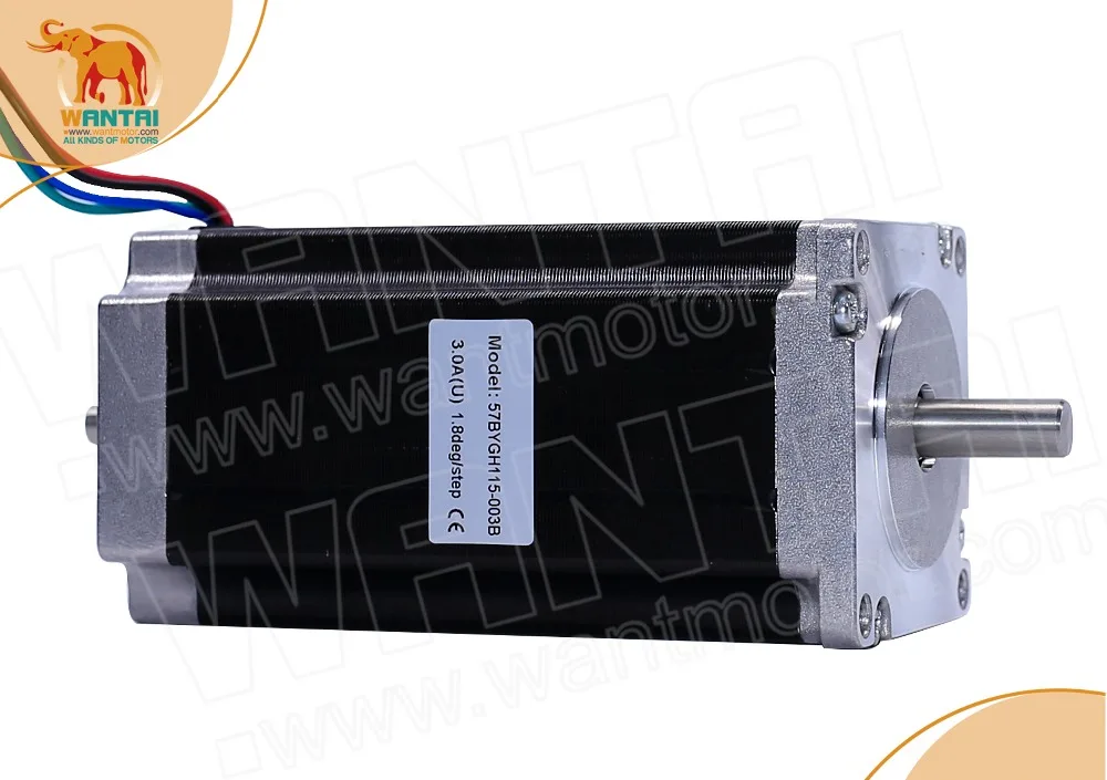 (EU Ship!) Nema 23 Wantai Stepper Motor 425oz in 3.0A 4 осевой ЧПУ гравер резак 3D Reprap Принтер 57BYGH115