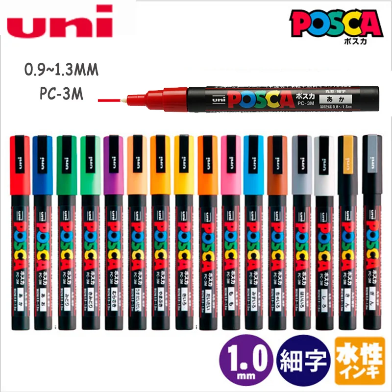 POSCA Marker colors for all surfaces 0.9-1.3 MM