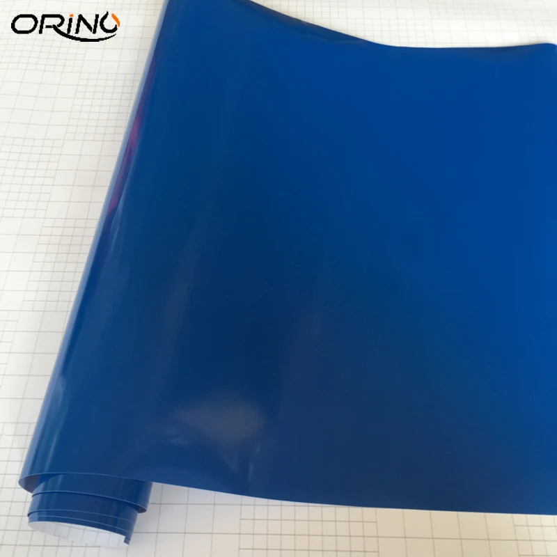 Dark Blue Glossy Vinyl Wrap Film-1