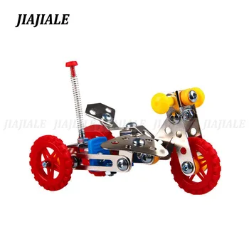 

JIAJIALE Metal Model Building Kits Puzzle Side Motor Tricycle Enlighten Education Assemblage Toys VS 3d metal model kits
